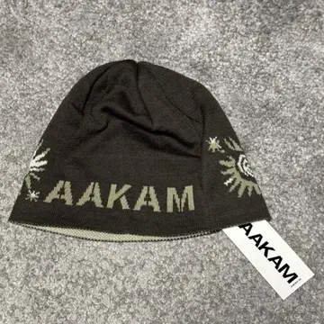 AAKAM Small Sun Jacquard Beanie (Brown)
