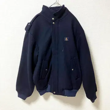 [먼싱웨어] 집업 자켓 블루종 네이비 로고