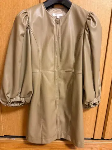 미사용 새상품 MOUSSY 가죽 원피스