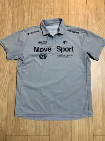 DESCENTE Move Sport 피케 셔츠 XO 그레이