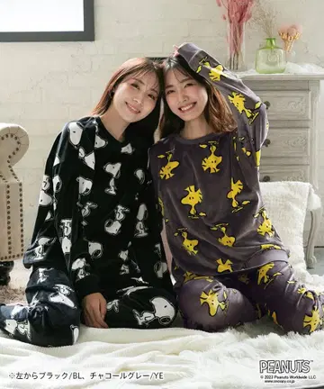 aimerfeel PEANUTS 스누피 스트레치 상하의 세트 남녀 공용