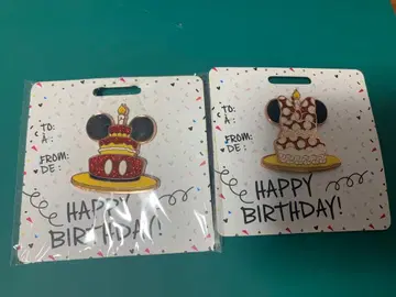 미키 미니 벌스데이 케이크 핀 배지 2020년제