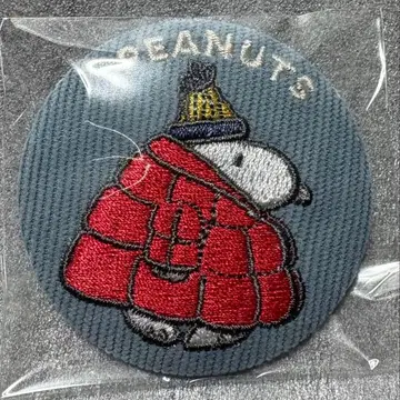 스누피 시크릿 코듀로이 자수 캔뱃지