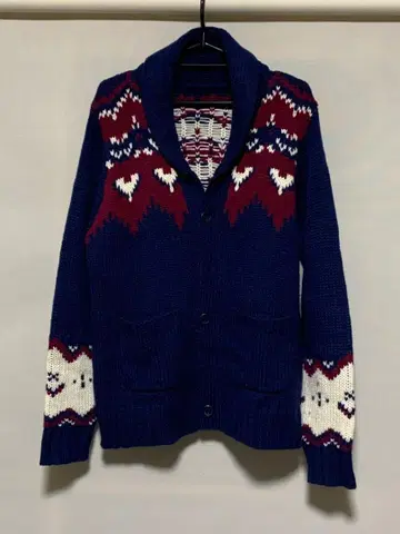 [ 새상품급 ] 노르딕 무늬 니트 가디건