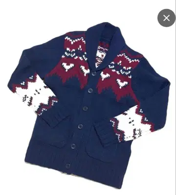 [ 새상품급 ] 세븐디즈선데이 노르딕 무늬 니트 가디건