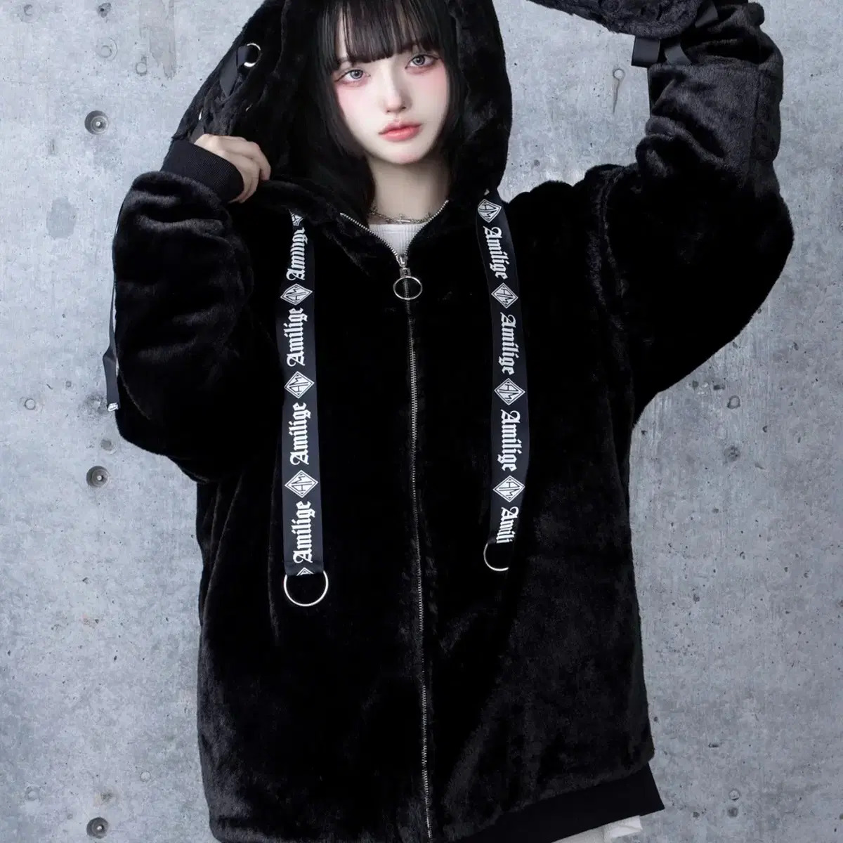Dimmoire dimmoire baby sheep Sheep Fur Parka #딤모아르 on Bunjang