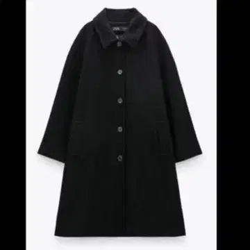 새상품 ZARA MANTECO 울 블렌드 A라인 코트 XS 맨테코