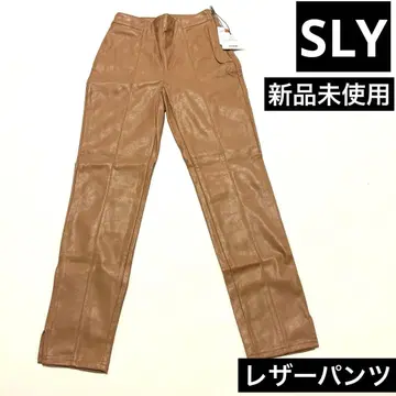 미사용 새상품 SLY 스라이 인조 가죽 팬츠