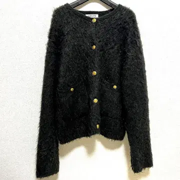 BABYRON 모헤어 가디건 블랙