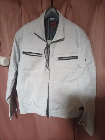 뭔가 부난 작업복 점퍼 블루종 초박 블루 빅 사이즈