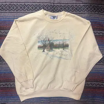 Lee 90s 아트 맨투맨 USA 베이지