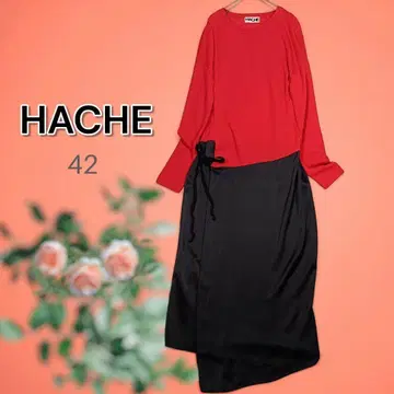 HACHE 아쉬 롱 원피스 도킹 랩 원피스