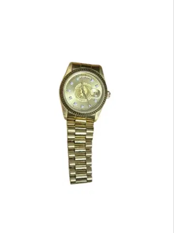 골드 컬러 캐주얼 손목시계