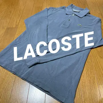 LACOSTE 블루 긴팔 피케 셔츠 사이즈 3
