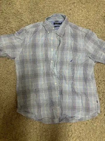 Nautica 체크 무늬 긴팔 셔츠