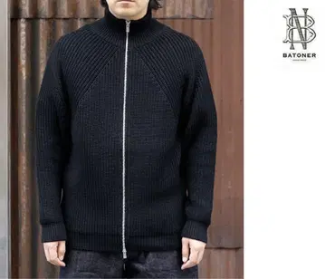 24aw 새상품급 BATONER SIGNATURE DRIVERS KNIT