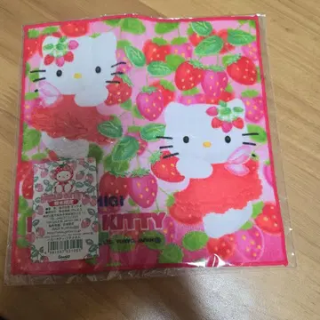 지역 한정 키티 도치기 한정판 타월 손수건 2002년