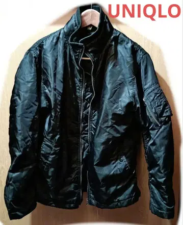 유니클로 남성용 아우터 블랙 UNIQLO 블랙 팔 포켓