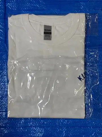 KUZIRA LOGO TEE white x blue