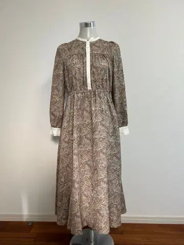 Ray BEAMS 페이즐리 무늬 원피스