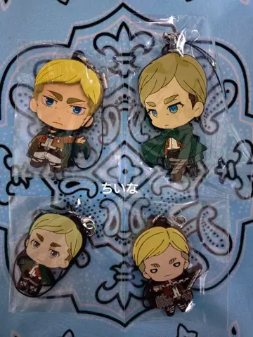 진격의 거인 러버 스트랩 픽탐! 니토탄 엘빈 세트