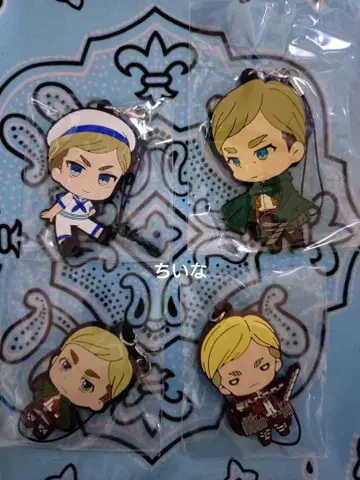 진격의 거인 러버 스트랩 뻬땅무스 니토탄 엘빈 세트