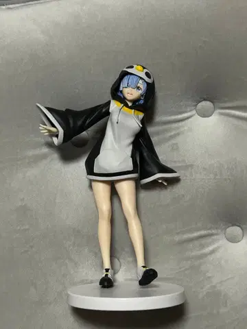 리제로 렘 펭귄 후드 후드티 피규어