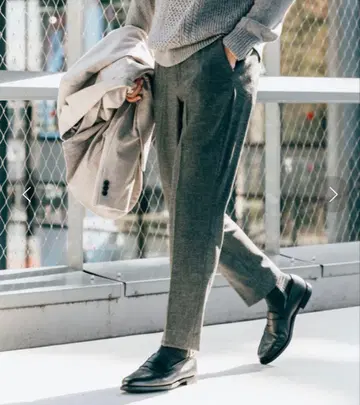 에디피스 EDIFICE 멜란지 T/R 테이퍼드 이지 팬츠