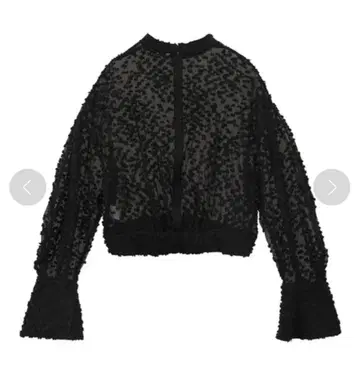 CLANE 스노우 도트 자카드 상의