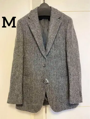 [ SALE ] 해리스 트위드 테일러드 자켓 그레이 헤링본 M