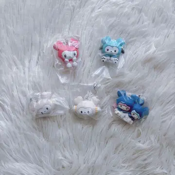 TWICE 산리오 콜라보 마스코트 참 5개 세트