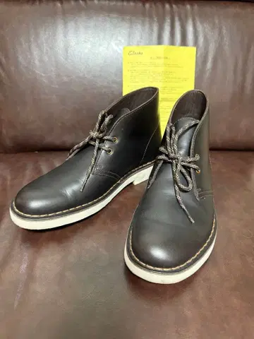 새상품급 Clark's 다크 브라운 디저트 부츠 UK6