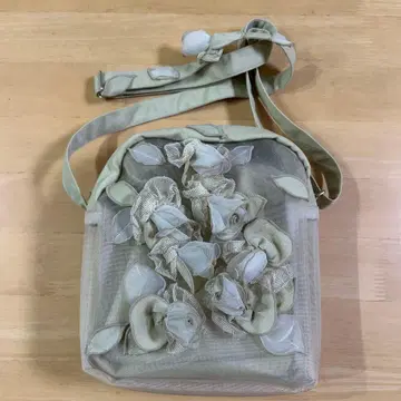 BelPaci 숄더백 미니백 꽃&레이스 베이지