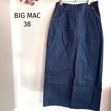 새상품급 빅맥 데님 롱 스커트 워크 빈티지 코디 캐주얼 코디