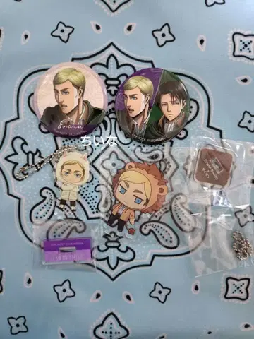 진격의 거인 토부 동물공원 애니멀 코스튬 엘빈 아크릴 스탠드 캔뱃지