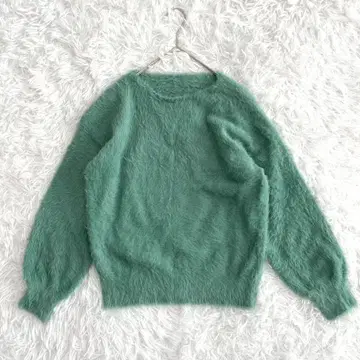 샤기 니트 크루넥 그린 계열 F  성숙/러블리