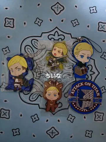 진격의 거인 러버 스트랩 러버 스탠드 엘빈 세트