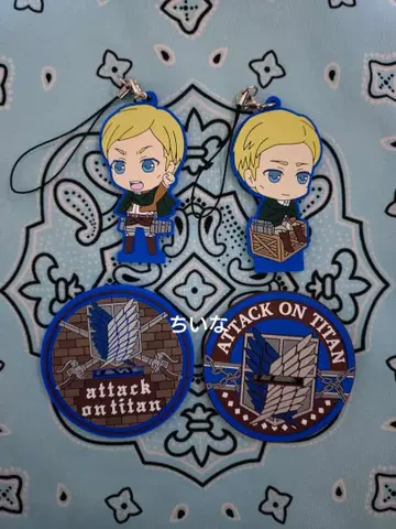 진격의 거인 3way 러버 스탠드 엘빈 세트