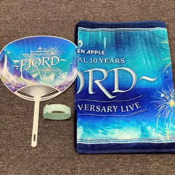 Mrs.GREEN APPLE FJORD 타월 & 부채 & 러버 밴드