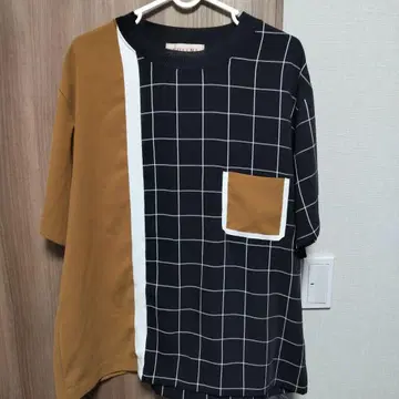 CULLNI 체크 무늬 반팔 셔츠