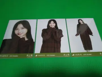 노기자카46 [이노우에 와카] 윈도우펜 체크 브로마이드 3종 컴프