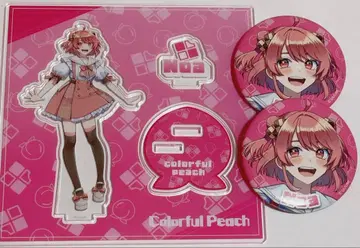 컬러풀 피치 노아 캔뱃지 아크릴 스탠드 카라피치 컬렉션