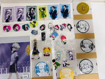 HUNTER x HUNTER 아크릴 스탠드 피규어 캔뱃지 클리어 파일 등