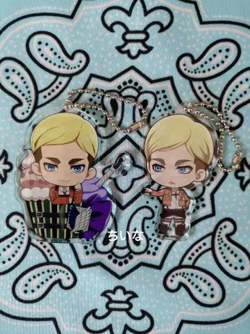 진격의 거인 트레이딩 아크릴 키링 엘빈 세트