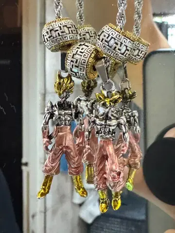 손오공&베지터 드래곤볼 펜던트 목걸이