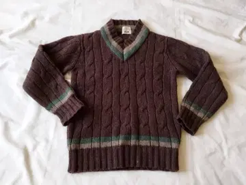 Van 케이블 니트 스웨터 M