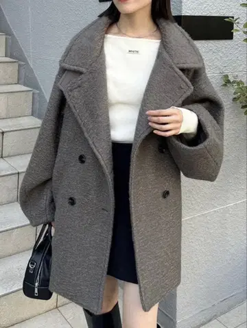 mystic 샤기 미들 코트