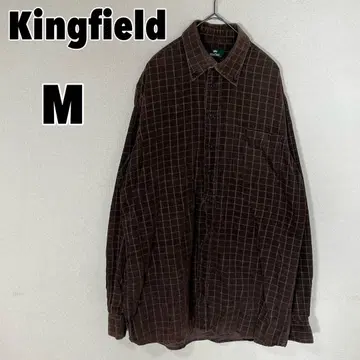 Kingfield (M) 코듀로이 체크 무늬 셔츠