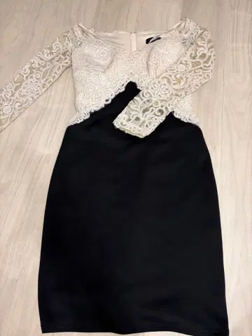 TADASHI SHOJI 레이스 탑 미니 원피스