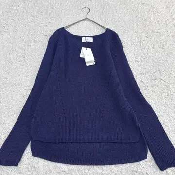 [미사용 새상품 택 포함 일본제] Vin 긴팔 코튼 레이온 니트